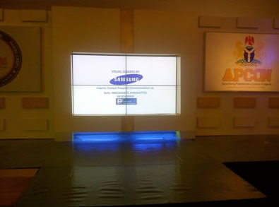 A Video Wall used in an event